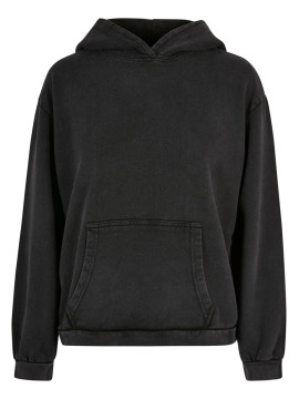 Build Your Brand Women's Acid Washed Oversized Hoodie